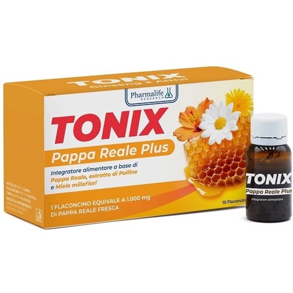 Tonix Pappa Reale Plus 10 Flaconcini Da 15 Ml - Integratore Energia E Vitalità-image