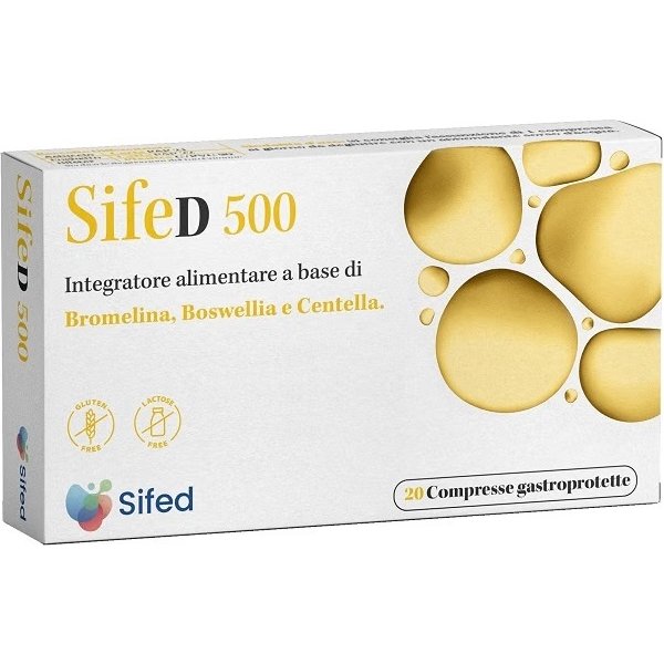 Sifed 500 - Integratore Per Le Tensioni Localizzate, La Cellulite E Il Microcircolo 20 Compresse-image