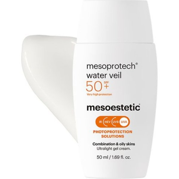Mesoestetic Crema Solare Viso 50+ SPF Gel Mesoprotech Water Veil Protezione Molto Alta 50 Ml-image