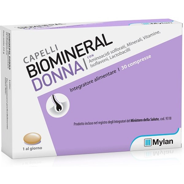Biomineral Donna Integratore Per Capelli 30 Compresse-image