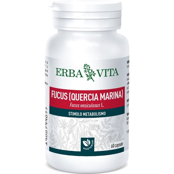Erba Vita Fucus (Quercia Marina) Integratore Metabolismo 60 Capsule 500 Mg-image