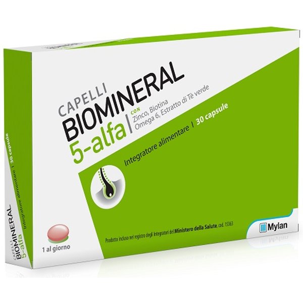 Biomineral 5 Alfa Integratore Per Capelli 30 Capsule-image