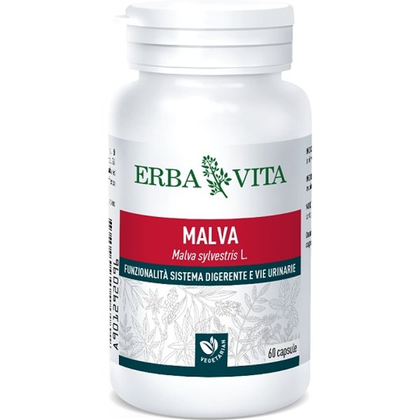 Erba Vita Malva Integratore Per Il Sistema Digerente 60 Capsule-image
