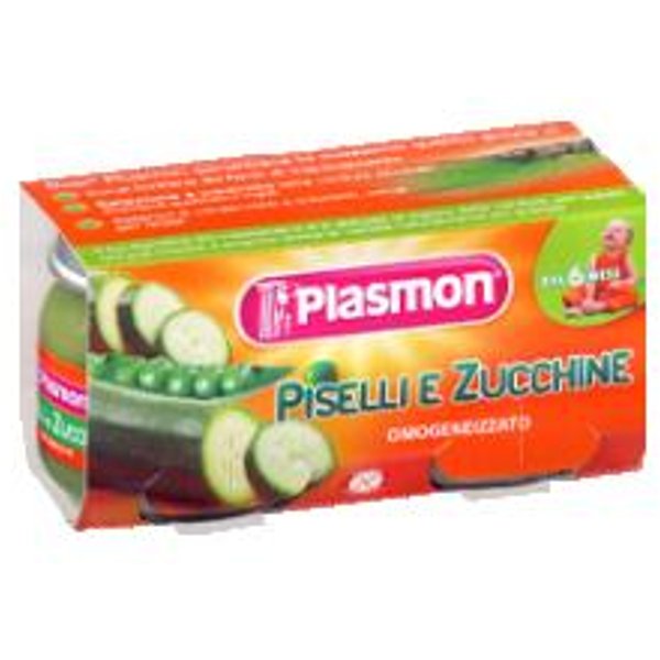 Plasmon Omogeneizzato Piselli Zucchine 6M+ 2X80 Gr-image