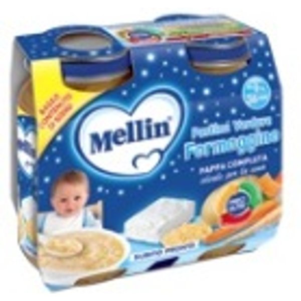 Mellin Cena Completa Pastina Verdure Formaggino 2X200 Gr-image