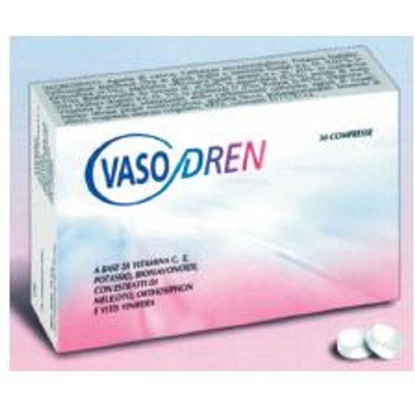 Vasodren Integratore Per Le Patologie Venose 30 Compresse-image