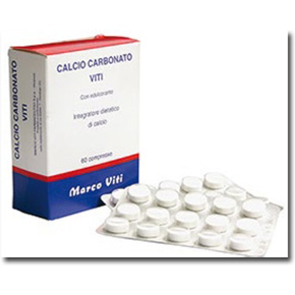 Marco Viti Calcio Carbonato Integratore Alimentare Di Calcio 60 Compresse-image