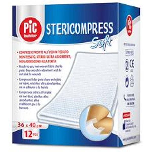 Pic Stericompress Soft Garza Tnt 10 X 10 Cm Medicazioni 100 Pezzi **-image