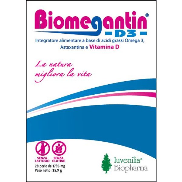 Biopharma Biomegantin D3 Integratore Alimentare 20 Perle-image