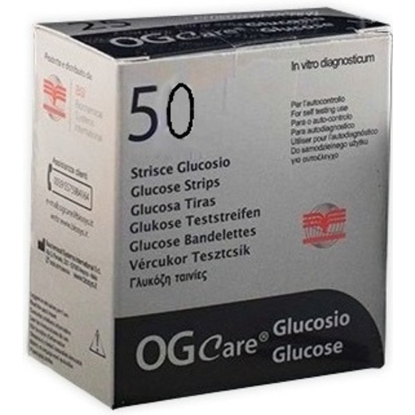 Biochemical Ogcare Strisce Misurazione Glicemia 50 Pezzi **-image