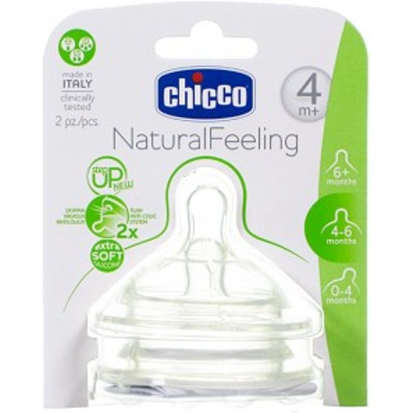 Chicco Tettarella Stepup New 4 Mesi + Flusso Regolabile 2 Pezzi-image