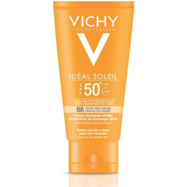Vichy Ideal Soleil Dry Touch Bb Crema Solare Pelli Grasse Spf 50+ Tubo 50 Ml-image
