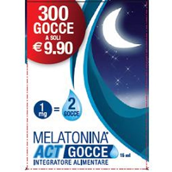 Melatonina Act Gocce Integratore Per Il Sonno 15 Ml-image