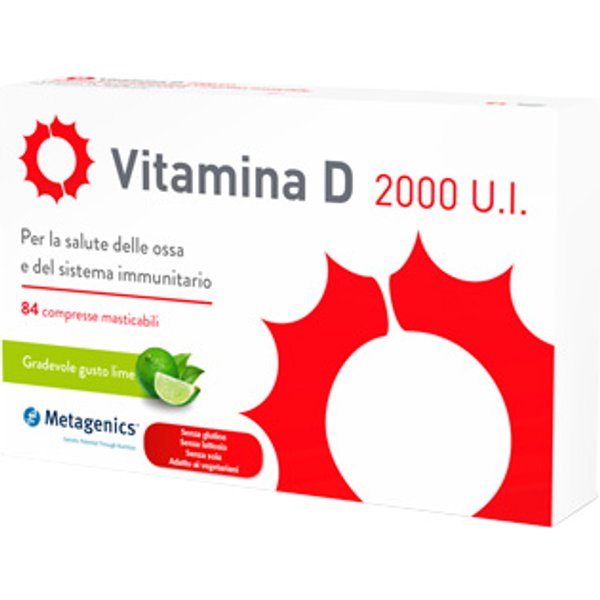 Metagenics Vitamina D 2000 Ui 84 Compresse Masticabili-image