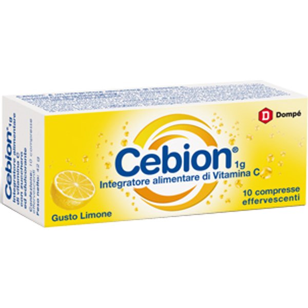 Cebion Effervescente Limone Integratore Vitamina C 10 Compresse-image