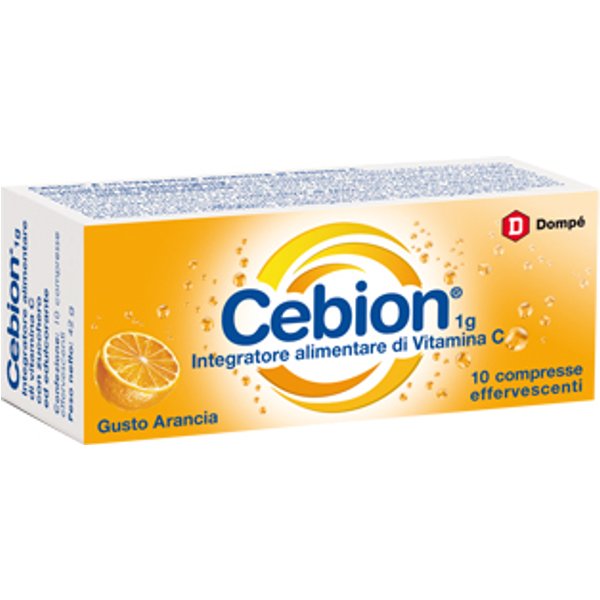 Cebion Effervescente Arancia Integratore Vitamina C 10 Compresse-image