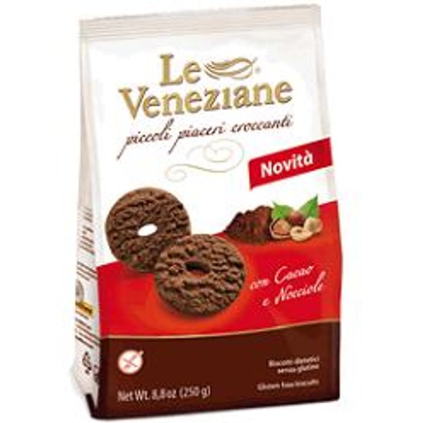Le Veneziane Biscotti Con Cacao E Nocciole Senza Glutine 250 Gr-image