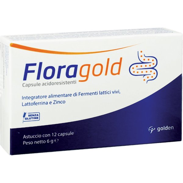 Floragold Integratore Di Fermenti Lattici Vivi 12 Capsule-image