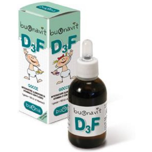 Buonavit D3F Integratore Per Bambini A Di Vitamina D3 E Fluoro 12 Ml-image