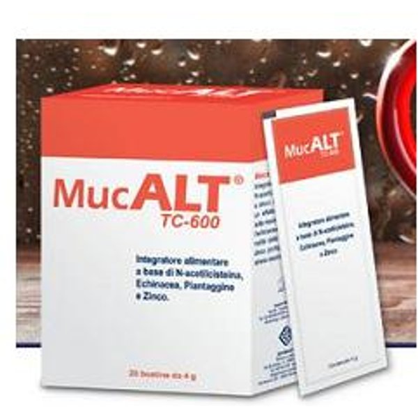 Aurora Biofarma Mucalt Tc 600 Integratore Alimentare 20 Bustine-image