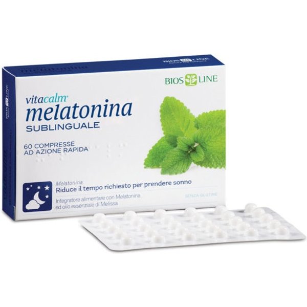 Vitacalm Melatonina Sublinguale Integratore Alimentare 60 Compresse-image