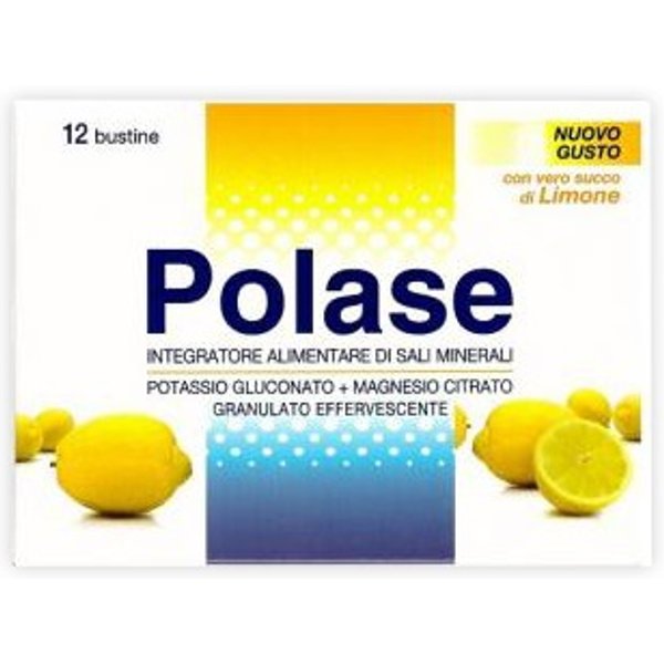 Polase Integratore Magnesio E Potassio Gusto Limone 12 Bustine-image