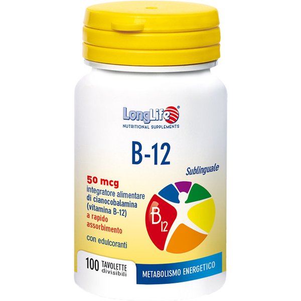 Longlife B12 Integratore Metabolismo Energetico 100 Tavolette-image