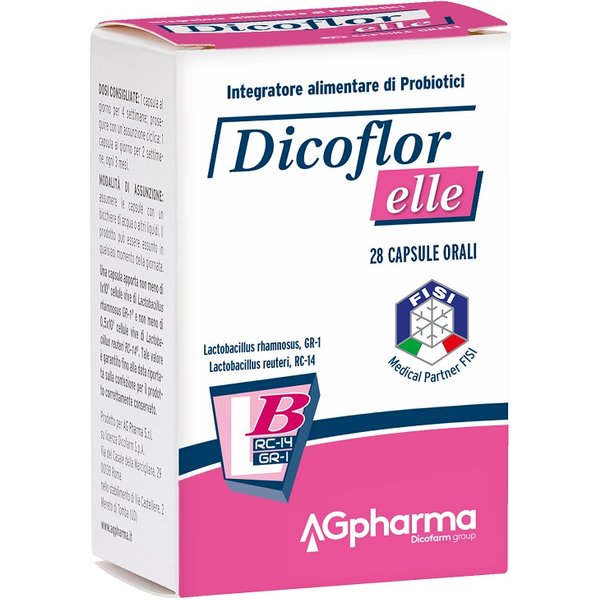 Dicoflor Elle Integratore Di Probiotici Per La Flora Batterica 28 Compresse-image