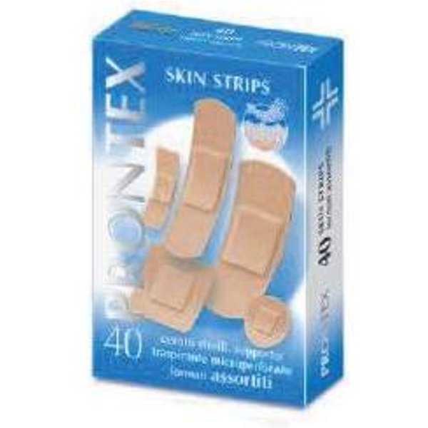 Prontex Skin Cerotto Strisce Assortite 6 Formati 40 Pezzi **-image