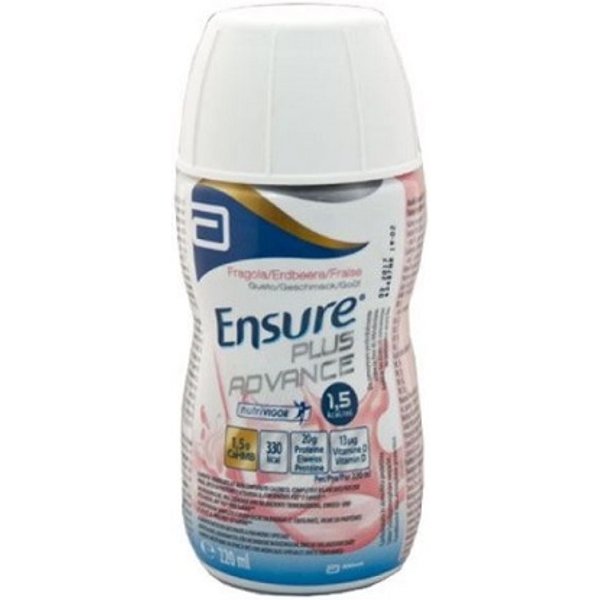 Ensure Plus Advance Supplemento Nutrizionale Ipercalorico Gusto Fragola 4X220 Ml-image