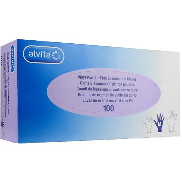 Alvita Guanti In Vinile Senza Talco Taglia S **-image