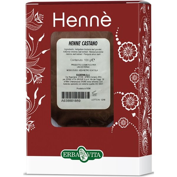 Erba Vita Hennè Color Cap Castano Tintura Per Capelli 100 G-image
