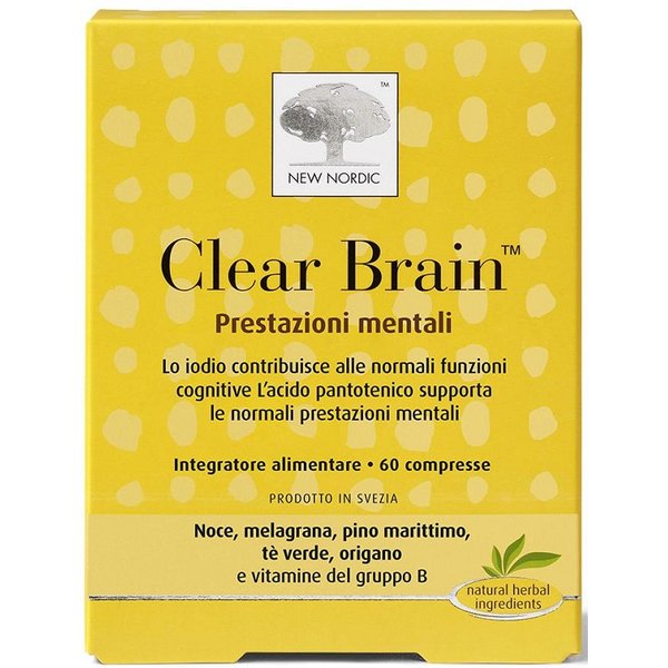 New Nordic Clear Brain Integratore Alimentare 60 Compresse-image