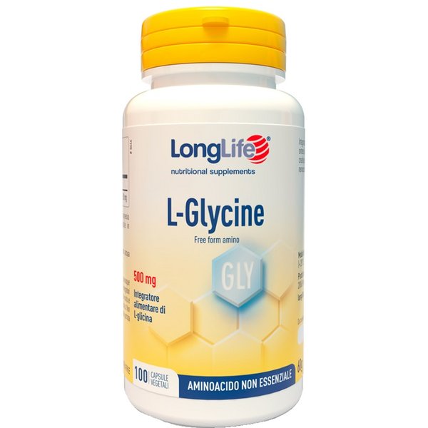 Longlife L-Glycine Integratore Per Il Sistema Nervoso E La Regolazione Del Sonno 100 Capsule-image