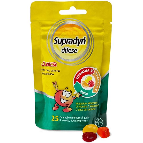 Supradyn Difese Junior Integratore Sistema Immunitario 25 Caramelle Gommose-image