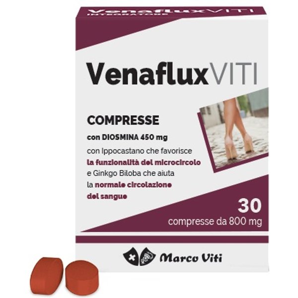 Marco Viti Venaflux Viti Integratore Per Gambe Pesanti E Emorroidi 30 Compresse-image