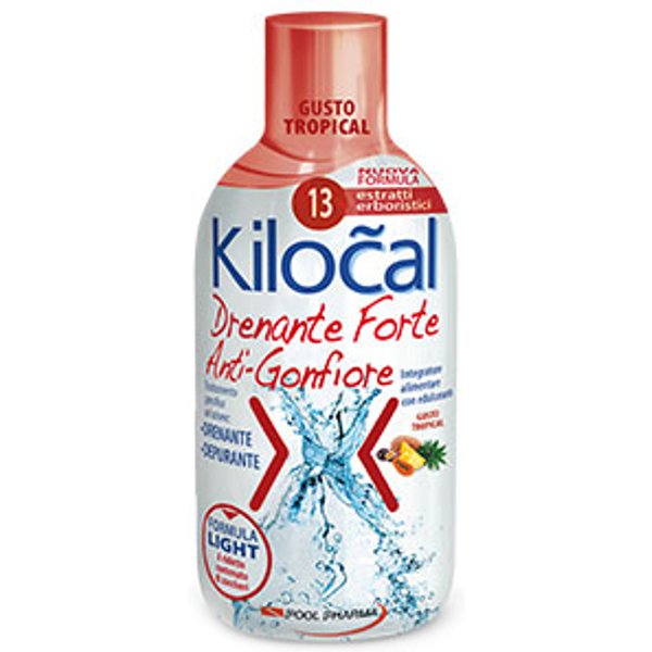 Kilocal Drenante Forte Anti-Gonfiore Tropical Integratore 500 Ml-image