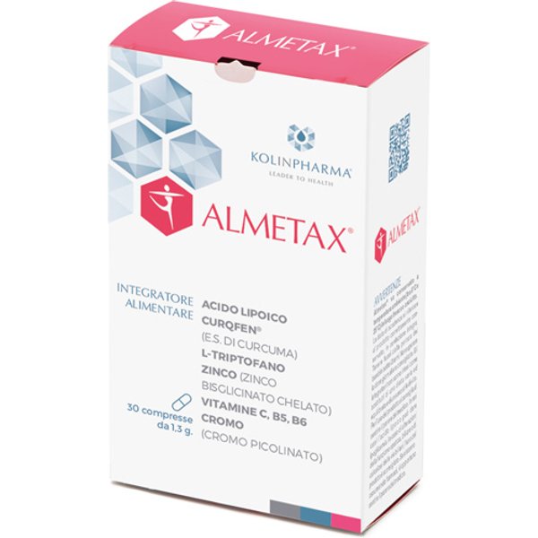 Almetax Integratore A Base Di Curcuma Per Ridurre Stanchezza E Affaticamento 30 Compresse-image
