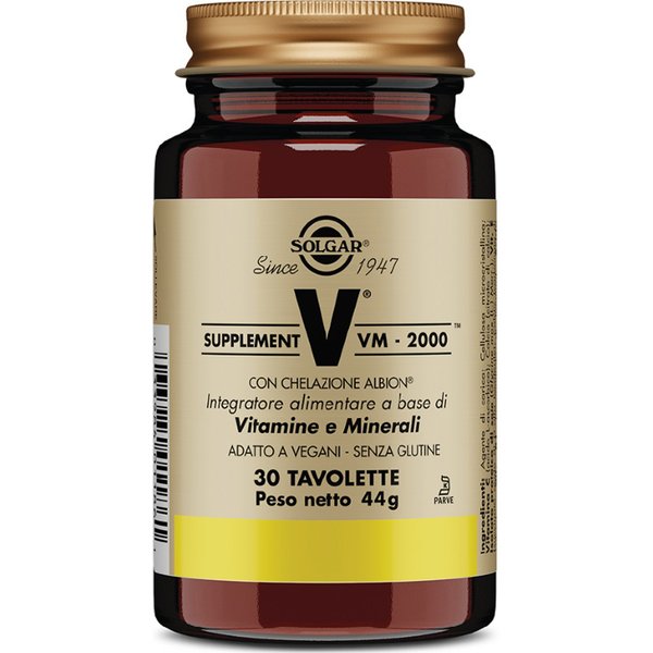 Solgar Supplement VM-2000 Integratore Multivitaminico Minerale 30 Tavolette-image