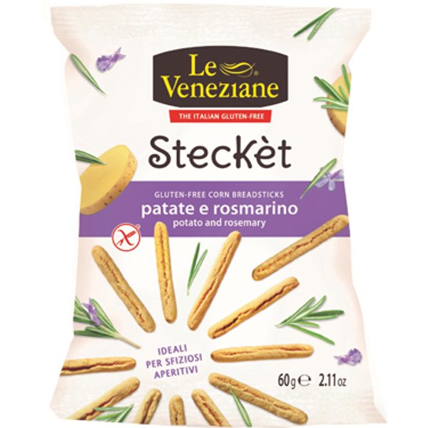 Le Veneziane Stecket Patate/Rosmarino Senza Glutine 60 Gr-image
