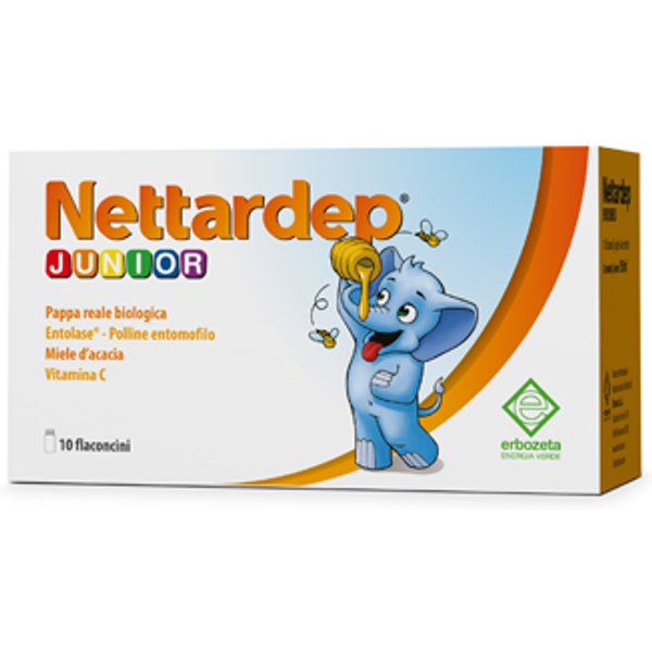 Nettradep Junior Integratore A Base Di Pappa Reale 10 Flaconi Da 15 Ml-image