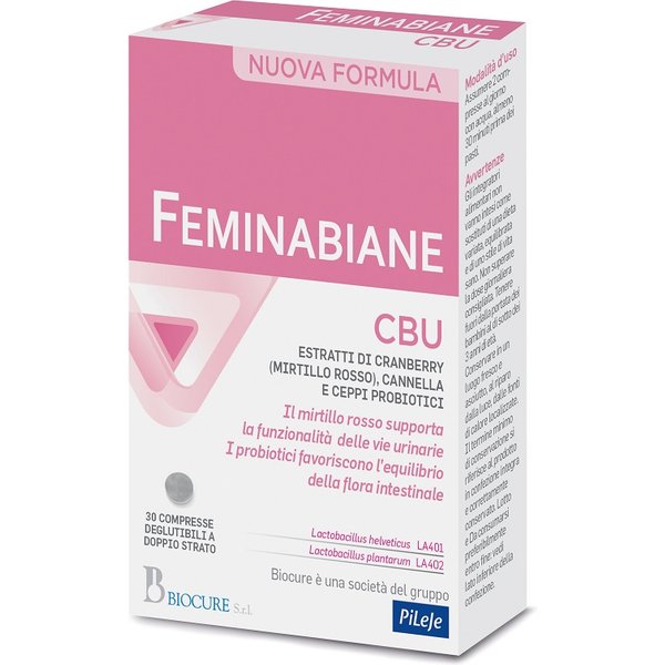 Feminabiane Cbu Integratore Per Le Vie Urinarie 30 Compresse-image