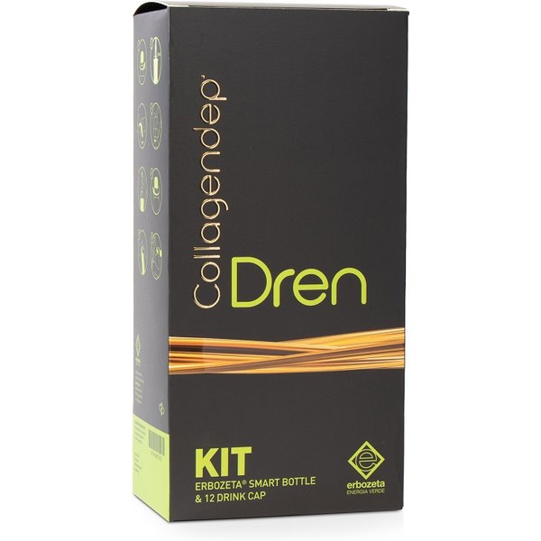 Collagendep Dren Starter Kit Integratore Anticellulite 12 Drink Cap + Erbozeta Smart Bottle-image