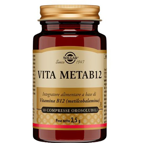Solgar Vita Metaba12 Integratore Di Vitamina B12 30 Compresse Orosolubili-image
