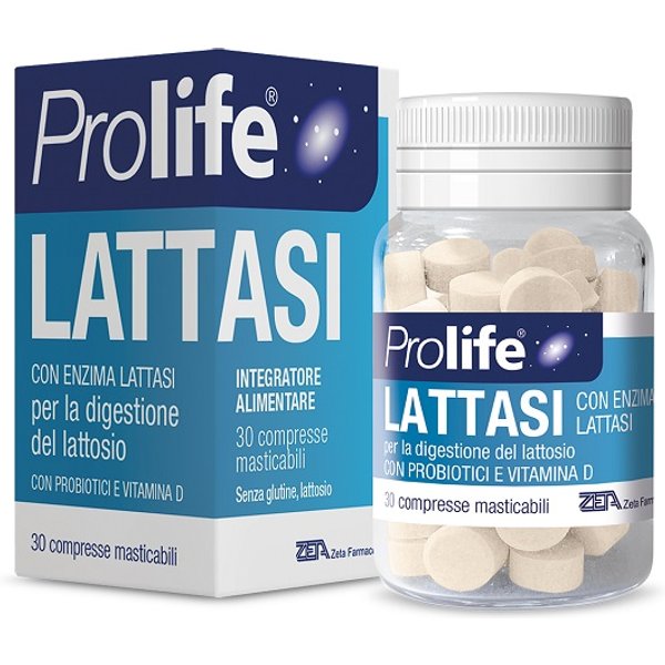 Prolife Lattasi Integratore Alimentare 30 Compresse Masticabili-image