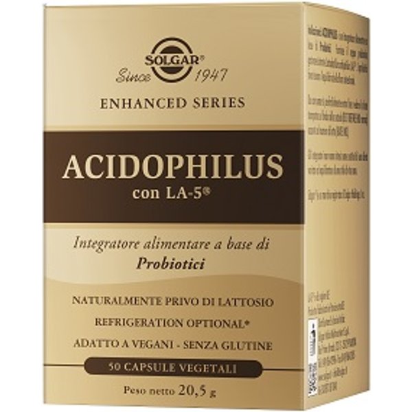 Solgar Acidophilus Integratore Per L'equilibrio Della Flora Intestinale 50 Capsule-image