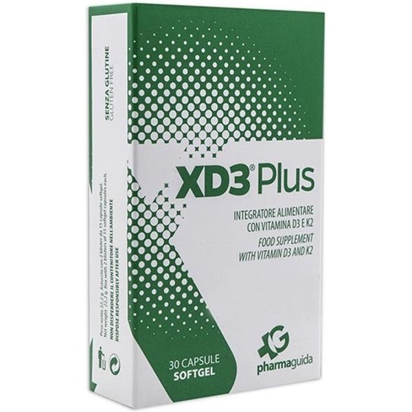 XD3 Plus Integratore Con Vitamina D3 E K2 30 Capsule-image