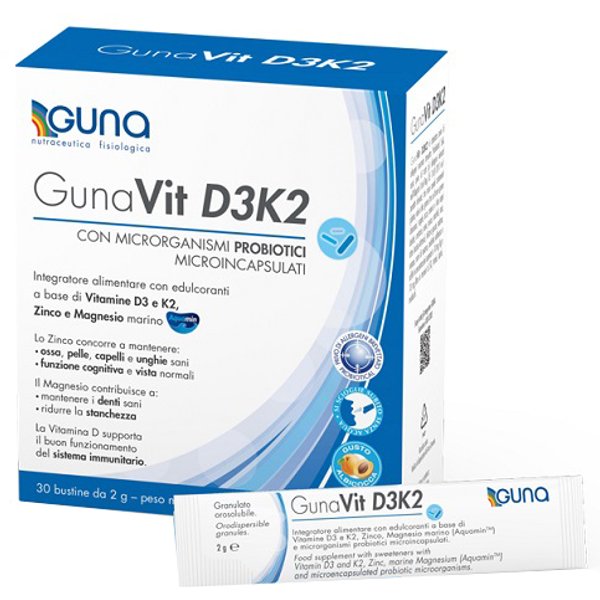 Guna Gunavit D3K2 Integratore Alimentare Per Le Ossa 30 Stick-image