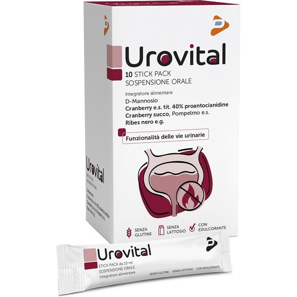 Urovital Integratore Per Cistite 10 Stick-image