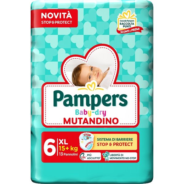 Pampers Baby Dry Pannolino Mutandina Extra Large 13 Pezzi-image